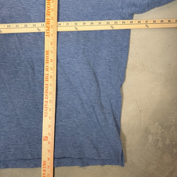 Polo Ralph Lauren Mens 1XB Big & Tall Quarter Zip Pullover Blue Heather Sweater - Picture 4 of 4